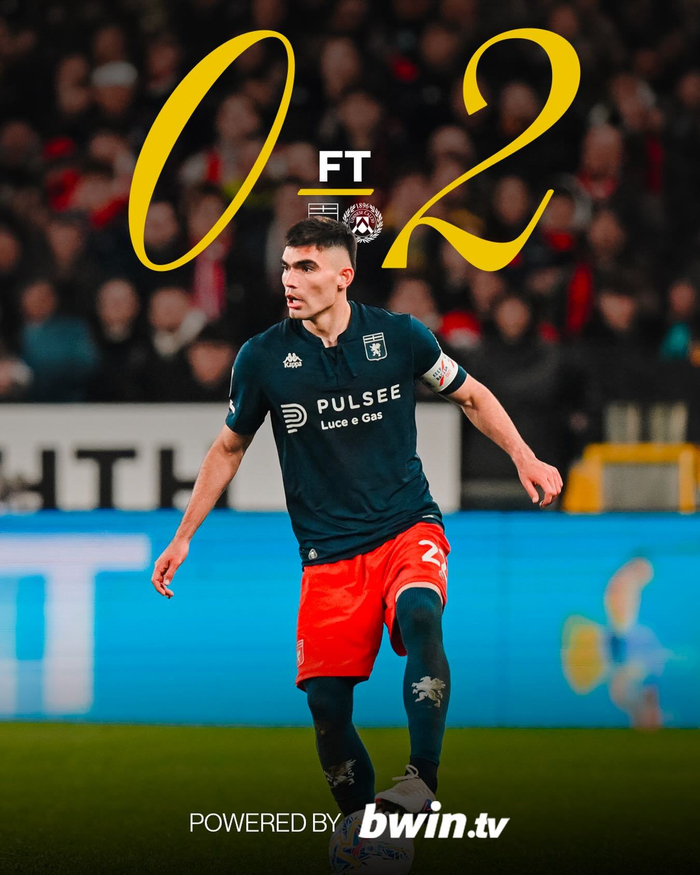 热那亚主场不敌乌迪内斯 洛伦佐·科隆博与梅西